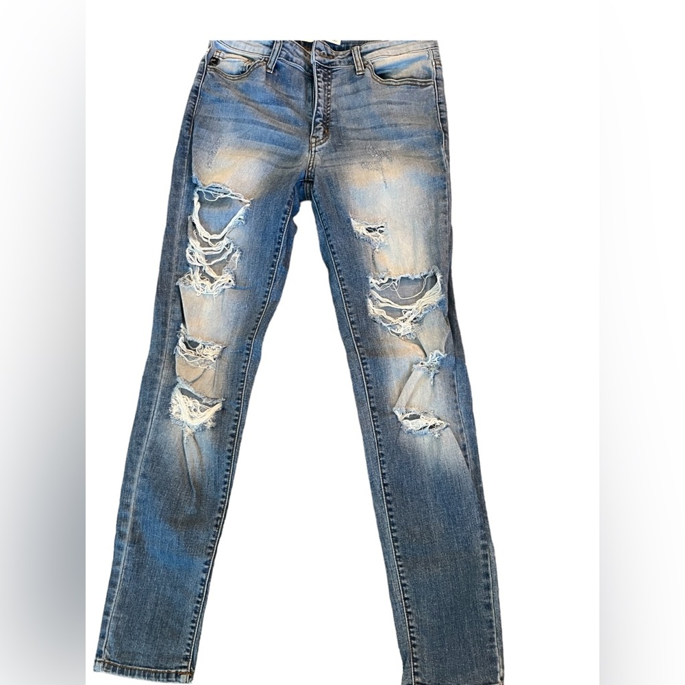 Kancan Distressed High Waisted Stretch Jeans size 28